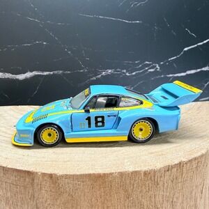 Record Porsche 935 Turbo 1/43 Scale JLP Racing John Paul Blue Yellow Resin
